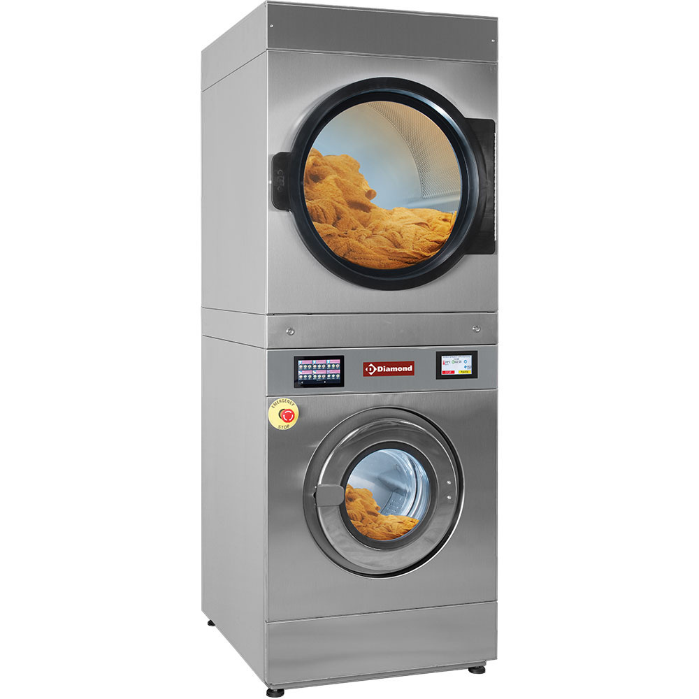 Wasmachine | Super Centrifuge |18kg | Rotatieve Droogkast | 18kg | Touchscreen | 30kW | 880x1196x2159(h)mm