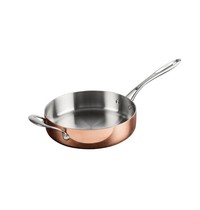 Vogue Sauteuse inductie koper 2,5L | 24(Ø)x6(h)cm