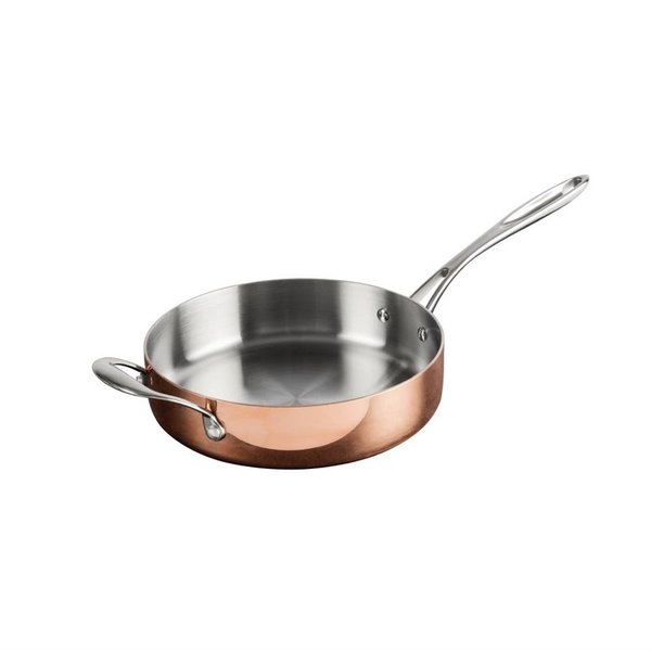 Sauteuse inductie koper 2,5L | 24(Ø)x6(h)cm
