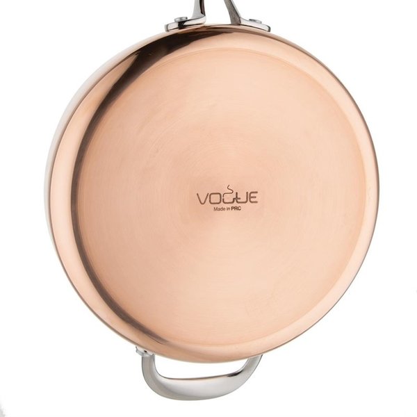 Sauteuse inductie koper 2,5L | 24(Ø)x6(h)cm