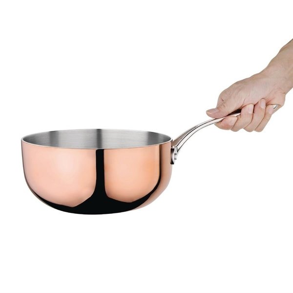 Sauteuse inductie koper 1,8L | 20(Ø)x9(h)cm