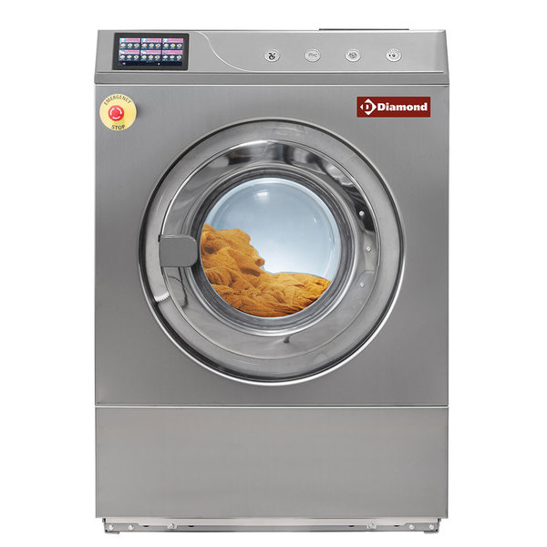 Wasmachine | Vloerbevestiging | RVS | 11kg | Touchscreen | 10.5kW | 720x933x1034(h)mm