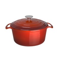Vogue Braadpan | Gietijzer | 4L | Div. Warmtebronnen | Incl. Deksel | Ø235x125(h)mm
