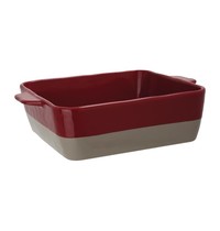Olympia Braadslede | Keramiek | Rood/Taupe | 4.2L | 310x250x85(h)mm