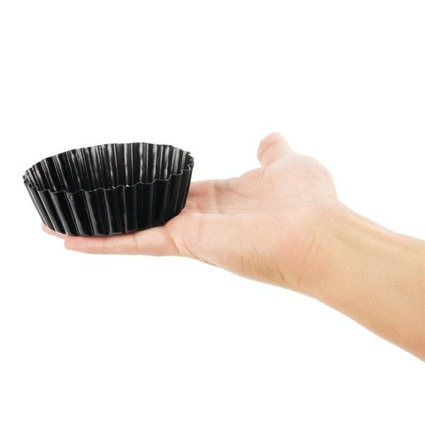 Quichevorm met losse bodem koolstofstaal | 10(Ø)x3(h)cm