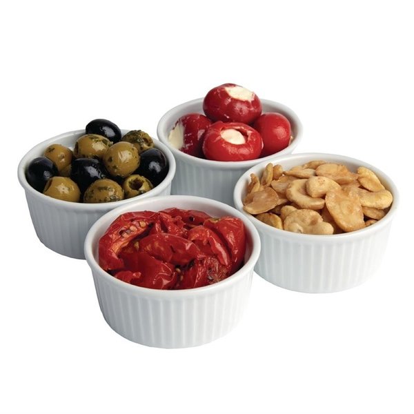 Ramekins | WHITEWARE | Porselein| Wit | 10cl | 12 stuks | Ø80x36(h)mm