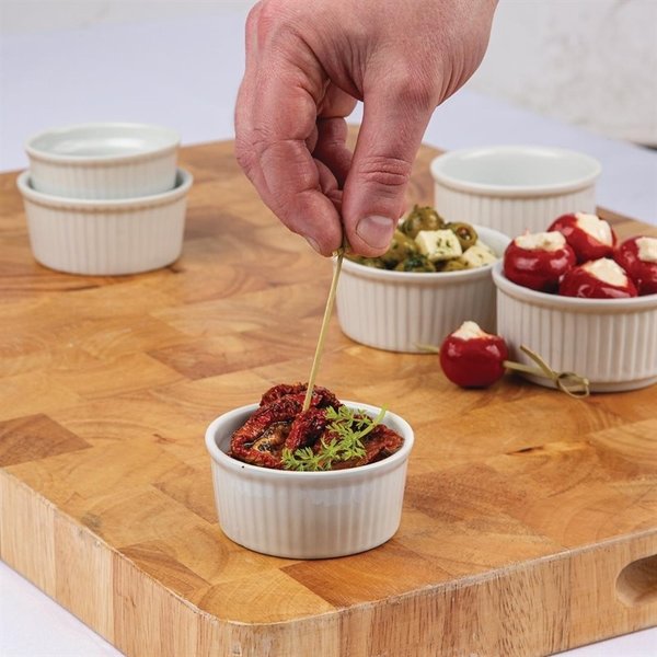 Ramekins | WHITEWARE | Porselein| Wit | 10cl | 12 stuks | Ø80x36(h)mm
