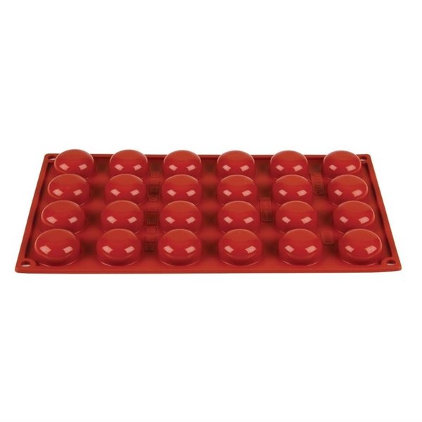 Bakvorm siliconen | Cap. 24  pomponettes | 3,4(Ø)x1,6(h)cm