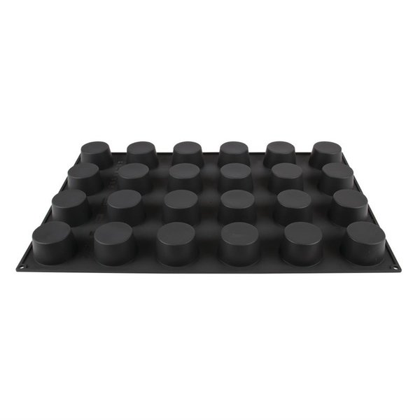 Patisserievorm siliconen | Cap. 24 muffins |  7,5(Ø)x4(h)cm