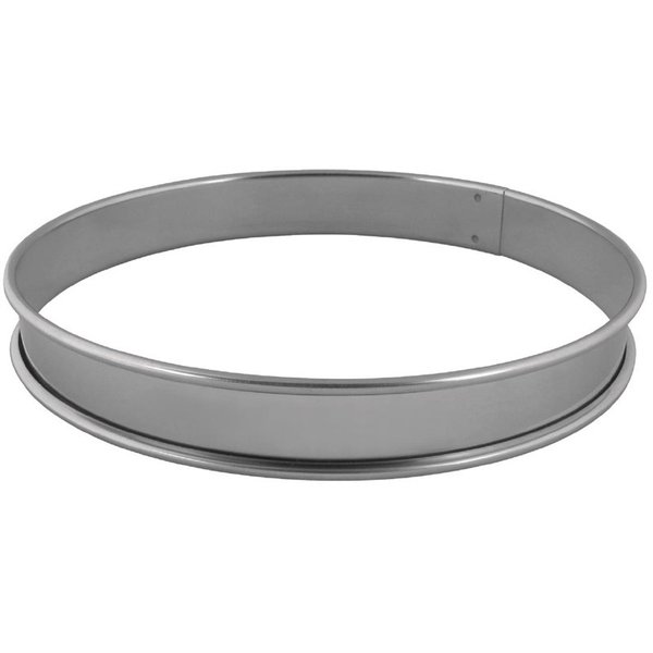 Taartring glad plat RVS | 28(Ø)x2(h)cm