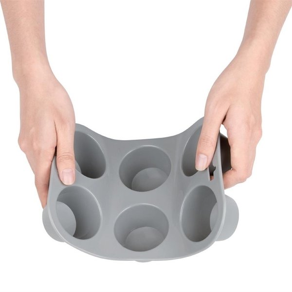 Bakvorm siliconen | Cap. 6 muffins | 161x241x37(h)mm