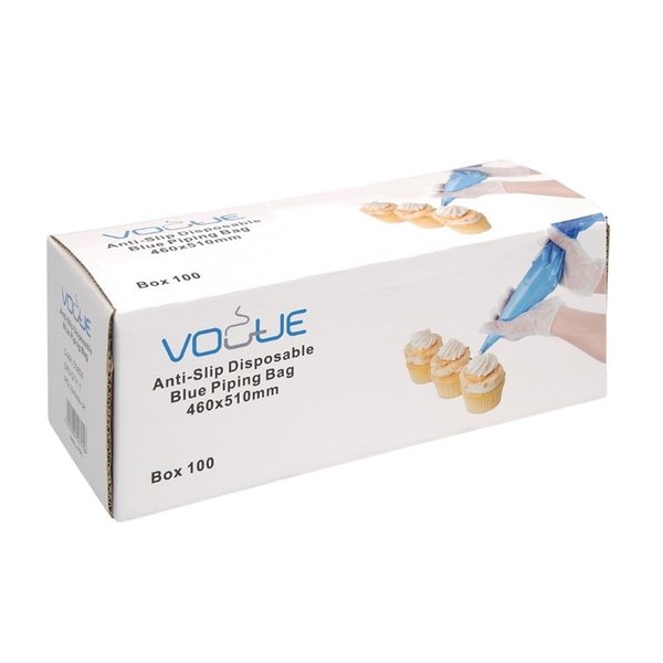 Spuitzak disposable polyethyleen blauw | 100 stuks | 51(b)x46(l)cm