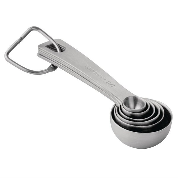 Maatlepels Set RVS | 6 stuks | 0,62ml, 1,25ml, 2,5ml, 5ml, 15ml