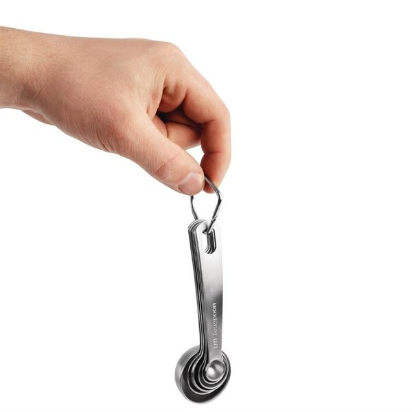 Maatlepels Set RVS | 6 stuks | 0,62ml, 1,25ml, 2,5ml, 5ml, 15ml