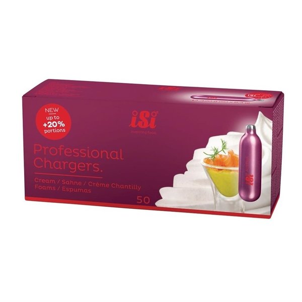 Slagroompatronen | 50 stuks | Voor K637, CB503, CB502, CB504 | 1,7(Ø)x6,5(h)cm