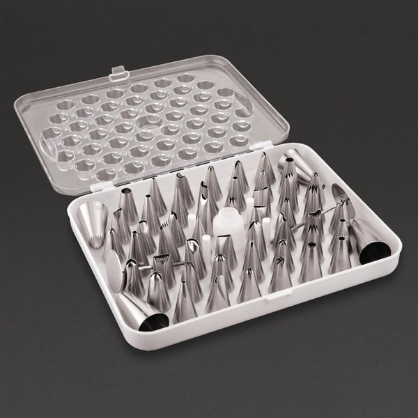 Spuitmonden set RVS | 52 delig | 1,2(b)x3(d)cm