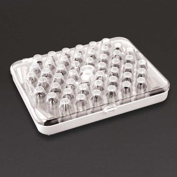 Spuitmonden set RVS | 52 delig | 1,2(b)x3(d)cm