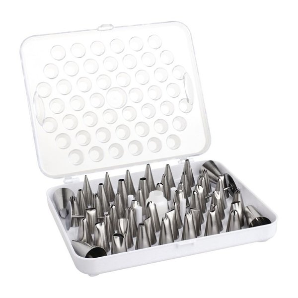 Spuitmonden set RVS | 52 delig | 1,2(b)x3(d)cm