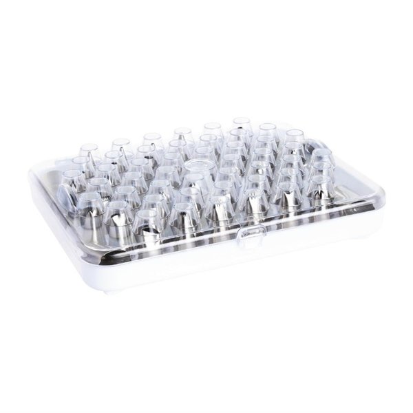 Spuitmonden set RVS | 52 delig | 1,2(b)x3(d)cm