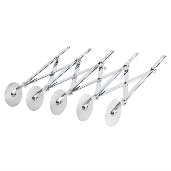 Hagelsnijder uittrekbaar RVS 5 wiels | 6(b)x5(l)cm