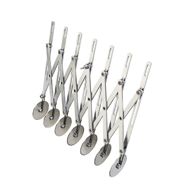 Hagelsnijder uittrekbaar RVS 7 wiels | 8(b)x8(l)cm