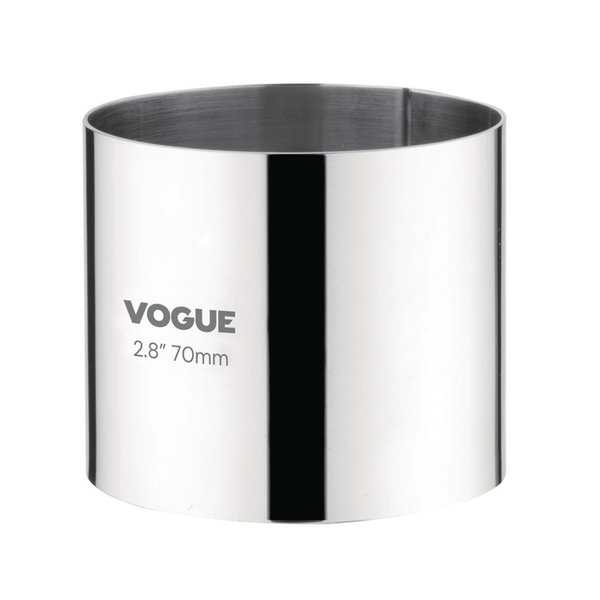 Mousse ring RVS rond | 7(Ø)x6(h)cm