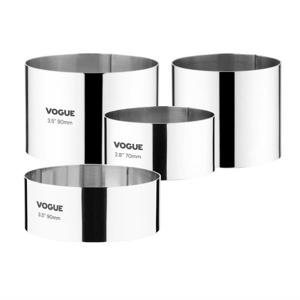 Mousse ring RVS rond | 9(Ø)x3,5(h)cm