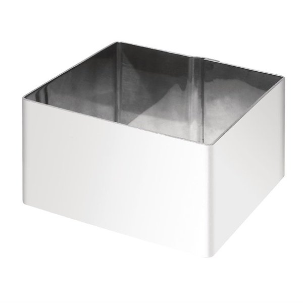 Mousse ring vierkant RVS | 60x60x35(h)mm