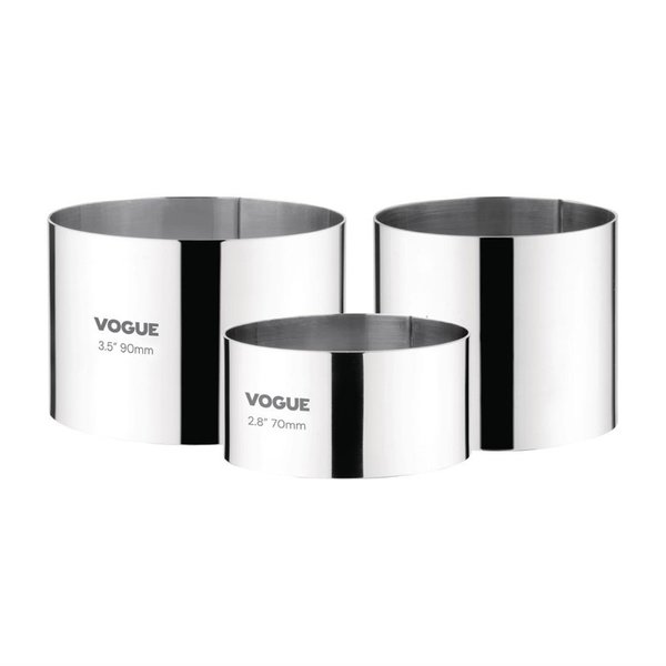 Mousse ring RVS rond | 9(Ø)x6(h)cm