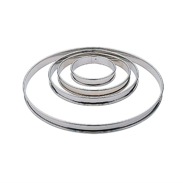 Taartring RVS plat glad | 16(Ø)x1,8(h)cm