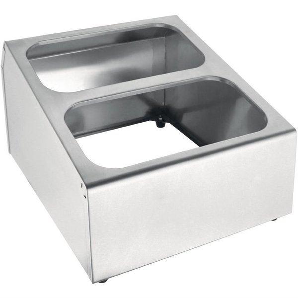 Bakhouder GN RVS | 2x 1/3  of 4x 1/6 GN | 350x420x355(h)mm