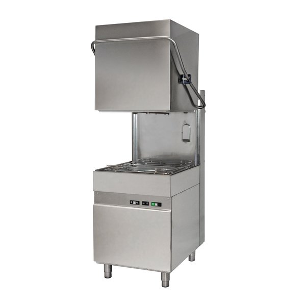 Doorschuifvaatwasser | Mand 500x500mm | Afvoerpomp | Naglanspomp | 703x757x1494/1970(h)mm
