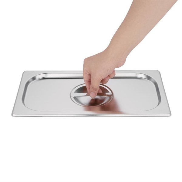 GN deksel RVS met handgreep 1/3 |  O.a. voor GM310, GM311, K929 K933 | 325(b)x176(d)mm