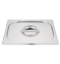 Vogue GN deksel RVS met handgreep 1/2 | O.a. voor E698, K844, K845, K846 | 325(b)x265(d)mm
