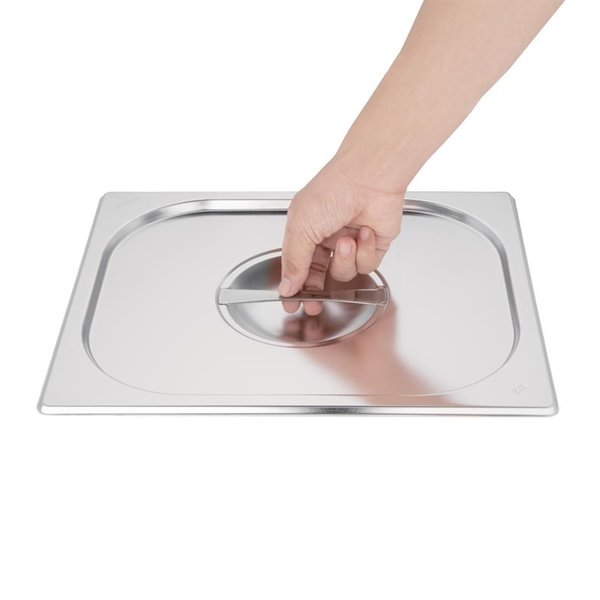 GN deksel RVS met handgreep 1/2 | O.a. voor E698, K844, K845, K846 | 325(b)x265(d)mm