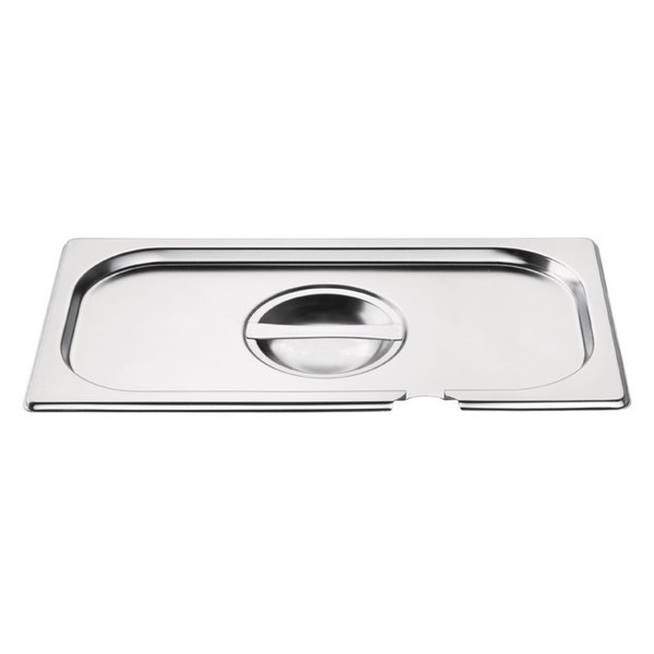 GN deksel RVS met lepeluitsparing  1/3  | O.a. voor  GM310, GM311, K929
