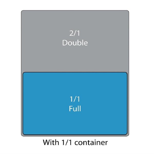 GN bak polycarbonaat 1/1 - 8,5L | 530x325mm