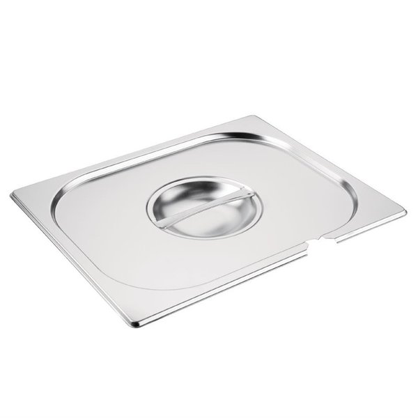 GN deksel RVS met lepeluitsparing 1/2 | 325x265mm