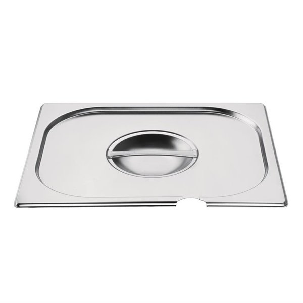 GN deksel RVS met lepeluitsparing 1/2 | 325x265mm
