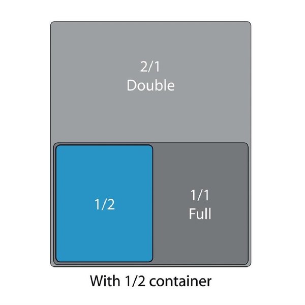 GN bak RVS geperforeerd 1/2 - 4L | 325x265x65(h)mm
