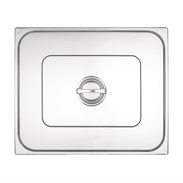 GN deksel RVS met handgreep 2/1 | O.a. voor GM316, GM317, K801