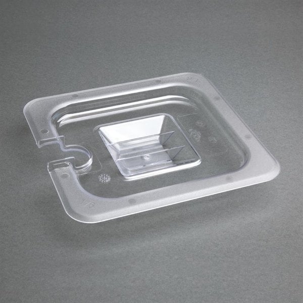 GN deksel polycarbonaat met lepeluitsparing 1/6 | 176(b)x162(d)cm