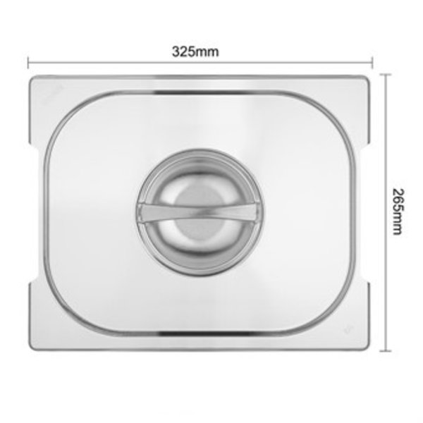 GN deksel met handvatten 1/2 | 325x265mm