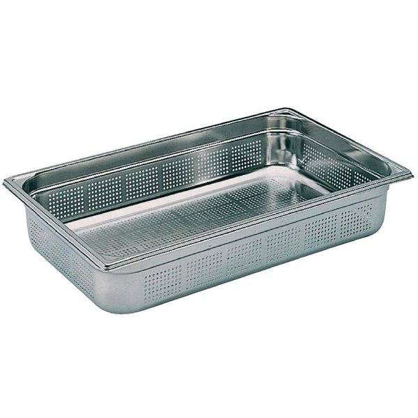 GN bak geperforeerd RVS 1/1 -13,5L | 530x325x100(h)mm