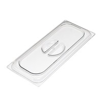 Gastro M GN deksel polycarbonaat voor ijs-uitschepbak | 165(b)x360(h)mm 