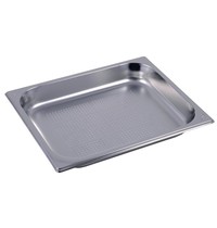 Gastro M GN-Bak | RVS | 1/2 GN | Hoogte 65mm | Geperforeerd | 325x265x65(h)mm 
