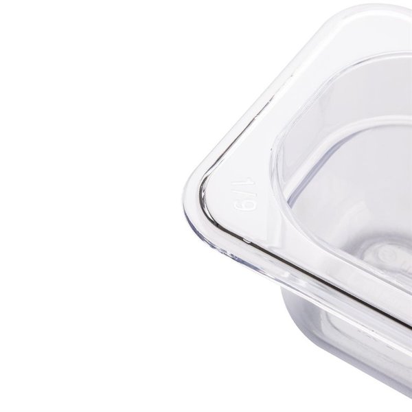 GN bak polycarbonaat 1/9 - 0,6L | 108x176x65(h)mm