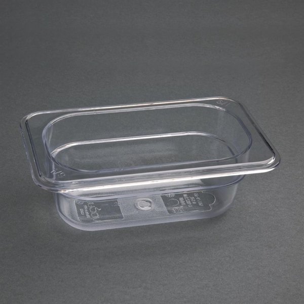 GN bak polycarbonaat 1/9 - 0,6L | 108x176x65(h)mm