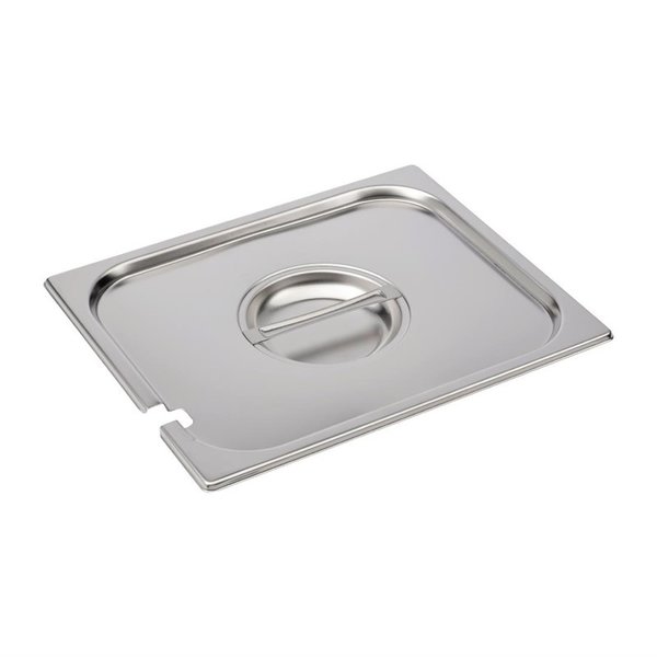 GN deksel RVS met lepeluitsparing 1/2 | 325(b)x265(d)mm