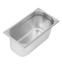 Vogue GN-Bak | RVS | 1/3 GN | Hoogte 150mm | 325x176x150(h)mm